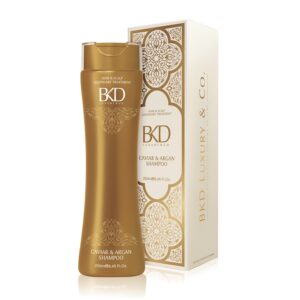 Shampoo con caviar y argan para pelo reseco marca BKD Black Diamond