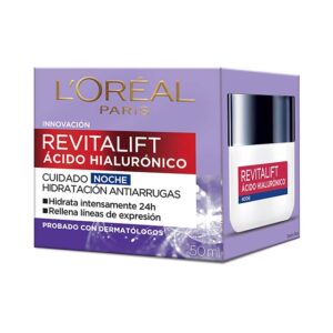 Crema de noche L'Oréal Paris Revitalift Acido Hialulrónico x 50 ml