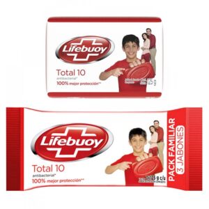 Jabón en barra Antibacterial Lifebuoy Total 10