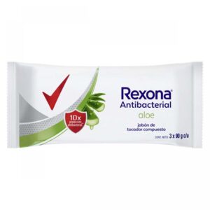 Jabón en barra Rexona Antibacterial con Aloe Vera
