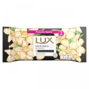 Jabón en barra Lux Flor de Vainilla 3 x 125 grs
