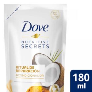 Acondicionador Dove Ritual de Reparación Coco y Cúrcuma Repuesto x 180 ml