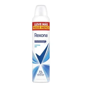 Desodorante Antitranspirante REXONA Mujer Cotton Dry en Aerosol x 250 ml