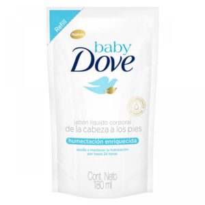 Jabón Líquido Dove Baby Humectación Enriquecida Repuesto x 180 ml