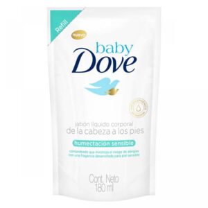Jabón Líquido Dove Baby Humectación Sensible Repuesto x 180 ml