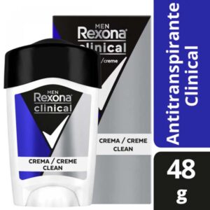 Desodorante Antitranspirante REXONA Clinical Clean Hombre en Crema x 48 grs