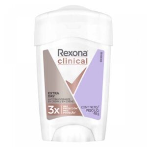 Desodorante Antitranspirante REXONA Clinical Extra Dry Mujer en Crema x 48 grs