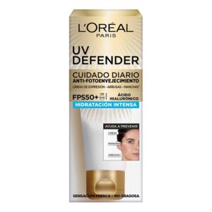 Crema Facial Hidratación Intensa UV Defender L'Oréal Paris FPS 50 x 40 grs