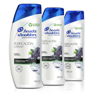 Shampoo Head & Shoulders Purificación Capilar Carbón Activado