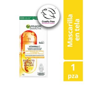 Mascarilla de tela Garnier 5 minutos con Vitamina C