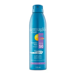 Protector Solar en spray continuo Dermaglós Invisible FPS 50 x 170 ml