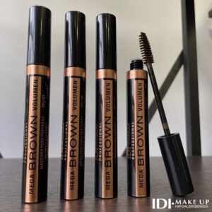 Máscara de pestañas IDI Make Up Mega Brown Volumen
