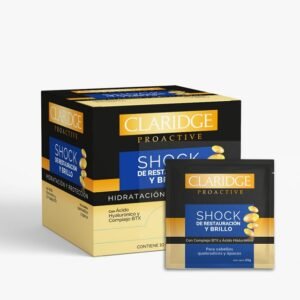 Shock Claridge de Restauración y Brillo con BTX y Ácido Hialurónico x 20 grs