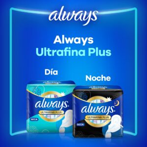 Toallas Sanitarias Always Ultrafina Plus Nocturna Seca con alas x 16 uds