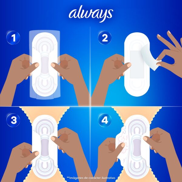 Toallas Sanitarias Always de día Ultrafina Plus Suave con alas