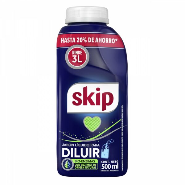 Jabón líquido para diluir SKIP Bio-Enzimas x 500 ml