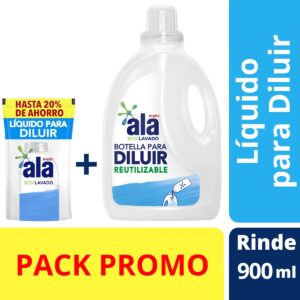 Jabón líquido para diluir Ala Ecolavado x 150 ml + Botella