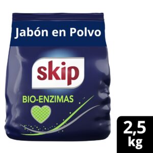 Jabon en polvo SKIP Bio-Enzimas Baja espuma x 2,5 kg