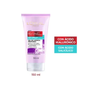 Gel de limpieza facial Oil Control L'Oréal París Revitalift Ácido Hialurónico x 150 ml
