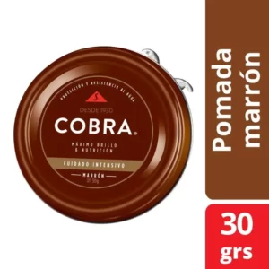 Pomada para calzado Cobra Marrón x 30 grs