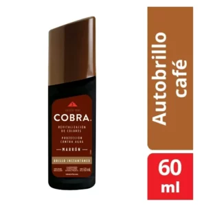 Autobrillo para calzado Cobra Marrón x 60 ml