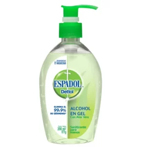 Alcohol en gel Espadol Dettol Aloe Vera x 200 ml