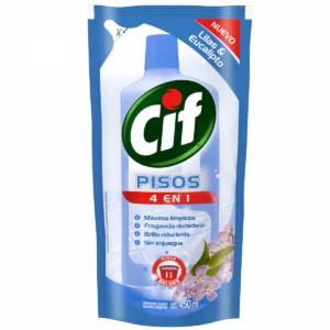 Limpiador de pisos Cif 4 en 1 Lilas y Eucalipto x 450 ml