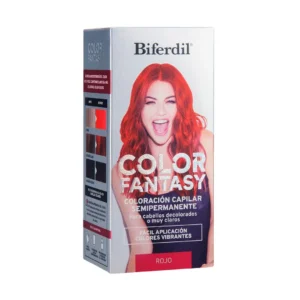 Kit Coloración Capilar Biferdil Color Fantasy Rojo x 90 grs