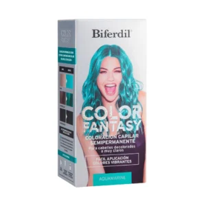 Kit Coloración Capilar Biferdil Color Fantasy Aqua Marine x 90 grs