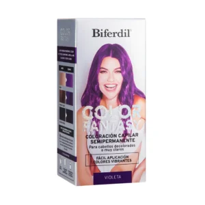 Kit Coloración Capilar Biferdil Color Fantasy Violeta x 90 grs