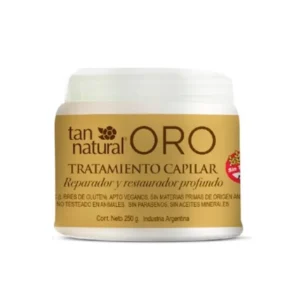 Tratamiento Capilar Tan natural Oro Reparador y Restaurador Profundo x 250 grs