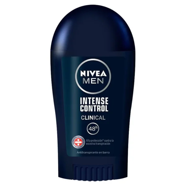 Desodorante Antitranspirante Nivea Men Clinical Intense Control en barra x 43 grs