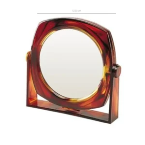 Espejo con pie doble faz Jessamy redondo grande x 12,5 cm