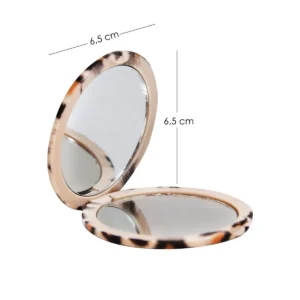 Espejo para cartera Jessamy redondo animal print