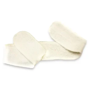 Vincha de toalla Jessamy con abrojo para maquillaje