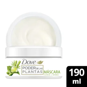 Máscara de Tratamiento Dove Real Poder de las Plantas Fuerza+Bambú x 190 ml