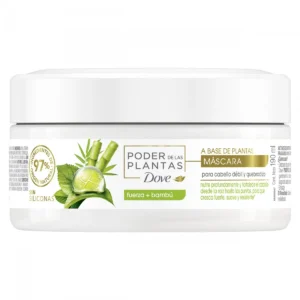 Máscara de Tratamiento Dove Real Poder de las Plantas Fuerza+Bambú x 190 ml