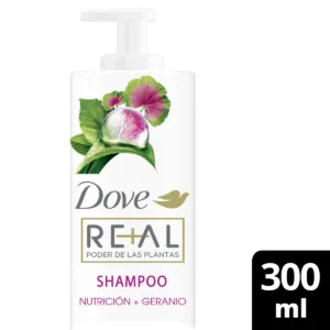 Shampoo Dove Real Poder de las Plantas Nutrición+Geranio x 300 ml