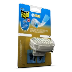 Aparato para Tabletas Raid Contra Mosquitos + 4 tabletas