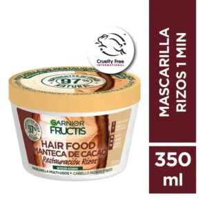 Mascarilla Capilar Fructis Hair Food Restauración Rizos 1 Minuto Cacao x 300 ml