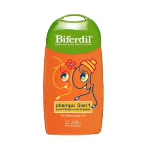 Shampoo Biferdil para niños trio 3 en 1 x 250 ml