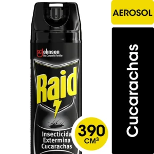 Aerosol Insecticida Raid Extermina Cucarachas x 390 ml