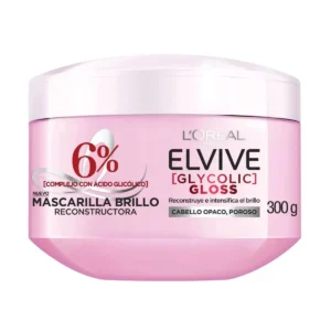 Mascarilla Capilar Elvive L’Oréal Paris Glycolic Gloss Reconstructora x 300 grs