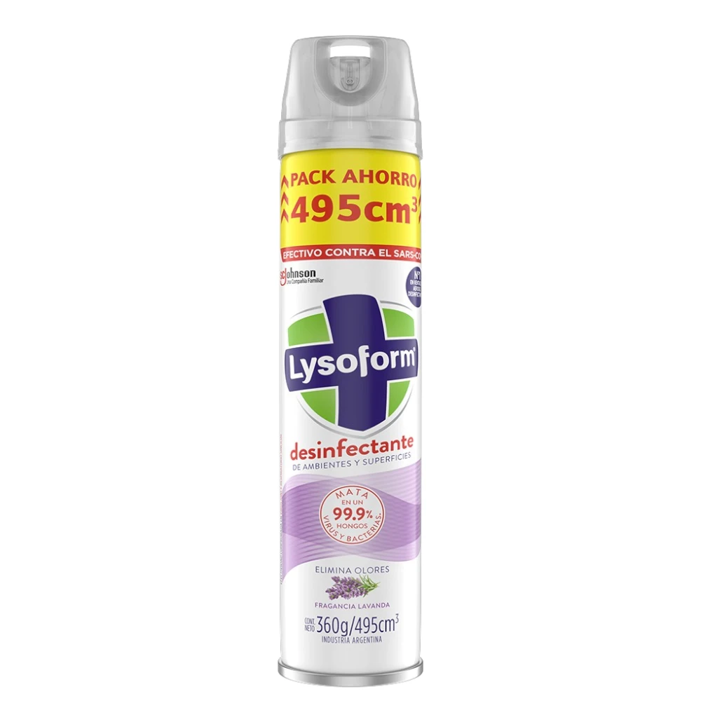 Aerosol Desinfectante Lysoform Lavanda x 360 grs - Sergio Perfumerias