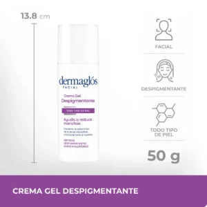 Crema-Gel Facial Dermaglós Despigmentante x 50 grs