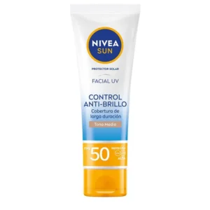 Protector Solar Facial Nivea Sun Control Anti-Brillo Medio FPS 50 UV x 50 ml