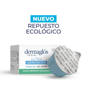 Repuesto Crema Gel Facial Día/Noche Dermaglós Ultra Hidratación x 50 grs