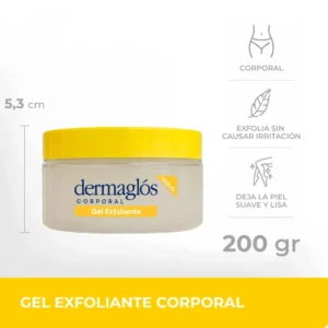 Gel Corporal Exfoliante Dermaglós x 200 grs