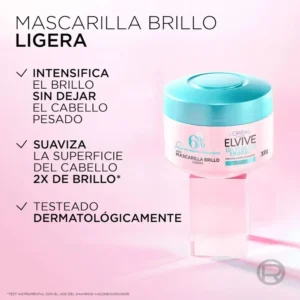 Mascarilla Capilar Elvive L’Oréal Paris Glycolic Cristal x 300 grs