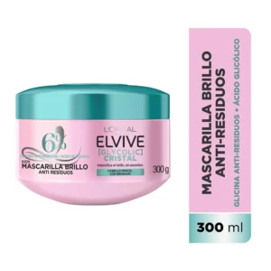 Mascarilla Capilar Elvive L’Oréal Paris Glycolic Cristal x 300 grs